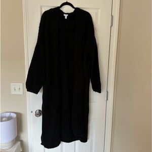 Topshop Mixed Stitch Longline Cardigan Size XL